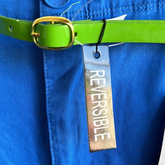 Bandolino Michele French blue new chinos with reversible belt, size 14 - Picture 4 of 9